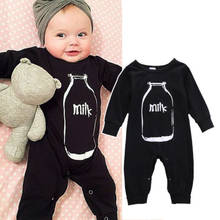 Cute Newborn Toddler Infant Romper Milk Bottle Baby Boy Clothes Girls Romper Unisex Jumpsuit Casual Clothing One Piece Outfits 2024 - buy cheap
