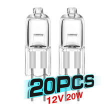 Cheap 20pcs 20W Halogen Energy Saving G4 Light Bulb Tungsten Halogen Lamp JC Type DC 12V G4 Base Clear Lights Two-Pin 2024 - buy cheap