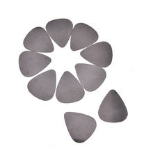 10 Pcs No Logo Printing Heart Shape Stainless Steel Metal Silver Picks Plectrums For Electric Guitar Bass Supplies 2024 - buy cheap