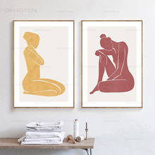 Scandinavian Abstract Poster Nordic Woman Body Wall Art Canvas Print Painting Minimalism Picture Modern Home Office Room Decor 2024 - buy cheap