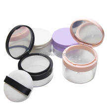 5/10pcs 30G Empty Loose Powder Jar with Sifter Mirror Black Purple Pink Cosmetic Powder Compact Clear Portable Powder Box Jar 2024 - buy cheap