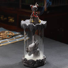 Quemador de incienso de Feng Shui, decoraciones creativas Zen, mono King, a prueba de viento, micropaisaje, mascota, 10 Uds. 2024 - compra barato