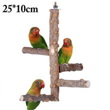 Bird Perch Bite-resistant Wood Bird Cage Perch Parrot Perch Bird Chew Toy Pet Parrot Bird Standing Stick Bird Cage Accessories 2024 - buy cheap