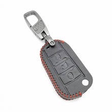 Fashion Men Leather Car Key Case Cover For Peugeot 3008 208 308 508 408 2008 for Citroen C4L C5 C3 CACTUS C6 C8 Xsara Picasso 2024 - buy cheap