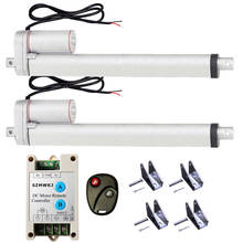 Set of  2 Linear Actuators 350mm 14" Stroke 1000N 220lbs Max Lift &Wireless Remote Motor Controller&Brackets-14mm/s 12V DC Motor 2024 - buy cheap