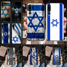 Israel bandeira caso de telefone para huawei p companheiro p10 p20 p30 p40 10 20 inteligente z pro lite 2019 preto moda funda bonito escudo 3d coque 2024 - compre barato