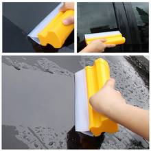 Double Row Silicone car Window Scraper Wiper Board Windshield  Water Wiper Cleaner  Car Accessories 2024 - buy cheap