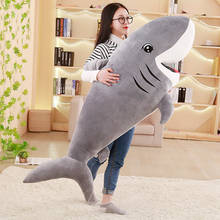 50-120cm Funny Kawaii Shark Plush Toy Stuffed Soft Appease Cushion Gift For Children Girls Animal Reading Pillow Baby Gift 2024 - buy cheap