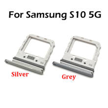 Micro Nano SIM держатель карты лоток Слот держатель адаптер гнездо с контактом для Samsung Galaxy S10 5G 2024 - купить недорого