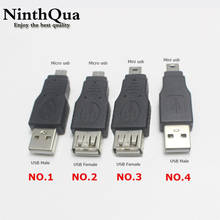 1pcs Mini USB male to USB 2.0 Female Adapter micro usb male to usb male Converter Data Sync Adapter For MP4 Tablet Smartphone 2024 - buy cheap