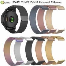 18MM 20MM 22MM Watch Strap band For Samsung Gear S3 Milanese steel Wristband For Samsung Galaxy Watch 46MM 42MM Active 2 Strap 2024 - buy cheap