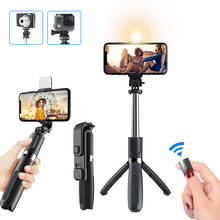 Selfie Stick Tripod Live Streaming Holder Bluetooth Selfstick Monopod Stand with Fill Light Remote Controller For Phone Cameras 2024 - buy cheap