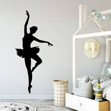 Papel tapiz autoadhesivo de vinilo de bailarina creativa para habitaciones de niños, calcomanía, pegatinas creativas 2024 - compra barato