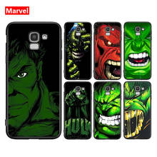 Funda de teléfono de superhéroes de Marvel, vengadores, Hulk, para Samsung Galaxy J8 J7 Duo J6 J5 Prime J4 Plus J3 J2 Core 2018 2017 2016, SoftBlack 2024 - compra barato