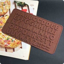 DIY Creative Non-stick Easy To Demold 48 Letters Food Grade Silicone Mold Chocolate Soft Candy Jelly Mold Home Kitchen Tools 2024 - buy cheap