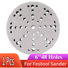 6 Inch 150mm 48 Holes Soft Interface Pad for Hook and Loop Sanding Disc Backing Pad Festool Sander Grinder Abrasive Tools 2024 - buy cheap