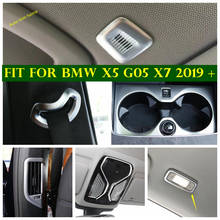 Accesorios para techo Interior mate, micrófono, lámpara de lectura, soporte para vasos de agua, embellecedor de cubierta de Panel apto para BMW X5, G05, X7, 2019, 2020, 2021 2024 - compra barato