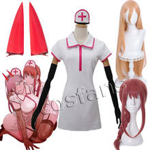Chainsaw Man Makima/Power Nurse Uniform Cosplay Costume Makima cosplay wig Horn Headwear Outfits Halloween Carnival Party Suit 2024 - buy cheap