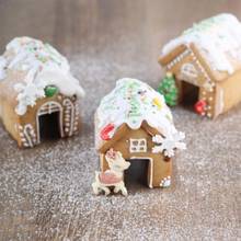 3 шт рождественские пряники дом печенья резак набор из нержавеющей стали форма для печенья Y98B 2024 - купить недорого