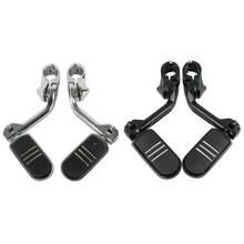 Motorcycle 1-1/4" 1.25" Long Angled Highway Engine Guard Footpeg Peg Mount For Harley 32mm chrome/black 2024 - buy cheap