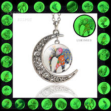 Luminous Nexklace Hollow Moon Pendant Necklace for Women Party Vacation Gifts Glowing In The Night Jewelry Accessories Wholesale 2024 - buy cheap