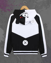 Anime Danganronpa hoodie monokuma cosplay Dangan ronpa coat autumn jacket casual student school sweatshirts 2024 - buy cheap