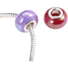 10Pcs/Lot 45 Color Red Purple Large Hole Round Loose European Spacer Beads Fit Pandora Charms Bracelet Bangle Women DIY Jewelry 2024 - buy cheap