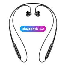 Headset esportivo magnético bluetooth, fone sem fio intra-auricular estéreo 2024 - compre barato