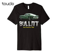 Bullitt Muscle Car 2019 Summer Fashion Streetwear Tops Summer Style Cotton Short Slevee O-Neck Cool Tops T-Shirt 2024 - buy cheap
