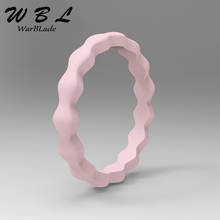 WarBLade Новое Гипоаллергенное для кроссфита гибкое Силиконовое кольцо 3 мм для женские обручальные кольца FDA пищевой сорт волна Силиконовое кольцо для пальцев 2024 - купить недорого