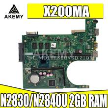 X200MA motherboard REV2.1 For ASUS K200MA F200MA X200MA X200M Laptop Mainboard 100% tested intact N2830/N2840U 2GB RAM 2024 - buy cheap