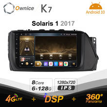 Ownice k7 6g + 128g ownice android 10.0 rádio do carro para hyundai solaris 1 2017 gps 2din 4g lte 5g wifi autoradio 360 spdif 1280*720 2024 - compre barato