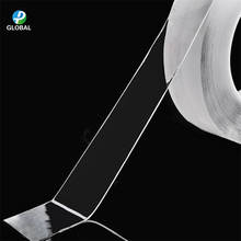 D & P-Nano cinta de doble cara transparente, 1x30mm, 1M/3M/5M, adhesiva impermeable reutilizable, limpiable, Gekkotape para el hogar 2024 - compra barato
