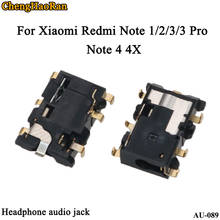 ChengHaoRan 2pcs/lot Earphone Earpiece Headphone socket audio Jack for Xiaomi Redmi Note 1 2 3 3Pro Note4 4x 2024 - buy cheap
