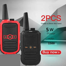 2PCS Handheld Walkie Talkie Portable Radio 5W High Power UHF Handheld Two Way Ham Radio Communicator HF Mini Outdoor Transceiver 2024 - buy cheap