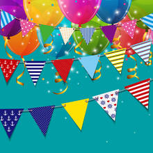 Enfeites de papel para chá de bebê, 12 bandeiras, conjunto para fornecimento de casamento e festa de feliz aniversário de crianças 2024 - compre barato