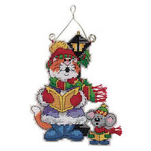 Top Quality Lovely Counted Cross Stitch Kit Kitten Cat and Mouse Ornament Christmas Tree Ornaments Gift Dim 73414 2024 - buy cheap