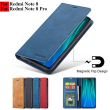 Capa flip magnética para redmi note 8 pro, capa estilo carteira de couro para xiaomi redmi note 8 pro 2024 - compre barato