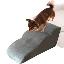 Escada do cão escada do cão de estimação escalada 3-camada inclinação escadas do cão esponja passos pequeno cão teddy sofá cama escalada escadas cama do gato do cão escada 2024 - compre barato