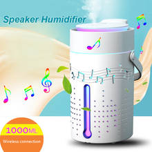 Humidificador de aire ultrasónico, difusor de aromaterapia, fabricante de niebla de viaje con Altavoz Bluetooth, Humidificador para casa y oficina, 1000ML 2024 - compra barato