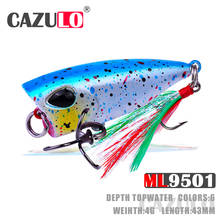 Fishing Tackle Lure Popper Isca Artificial Weights 4g 43mm Hard Baits Floating Topwater Whopper Trolling Pike Fish Tackle Leurre 2024 - купить недорого