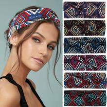 2021 Knotted Striped Turban Headband Elastic Headwear Head Wrap Women Hair Accessories for Women Striped Hair Band 2024 - buy cheap