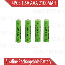 4pcs/lot New Brand AAA 2100mah 1.5V Alkaline Battery AAA rechargeable battery for Remote Control Toy light Batery free shipping 2024 - buy cheap