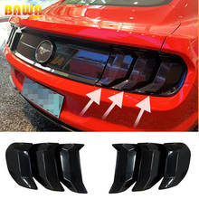 BAWA Lamp Hoods For Ford Mustang 2018-2019 Car Tail Light Tirm Cover Stickers Rear Lamp Hood Accessories For Ford Mustang 2024 - buy cheap