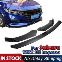 New Car Front Bumper Lip Chin Protector Body Kits Splitter Diffuser For Subaru WRX STI Impreza Legacy 2002-2019 Auto Accessories 2024 - buy cheap