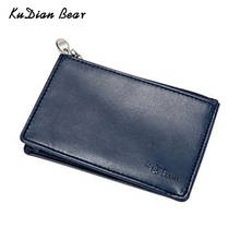 KUDIAN BEAR-monedero de cuero PU para hombre, tarjetero de moda, billetera para dinero de negocios, BIH229 PM49 2024 - compra barato