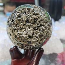 Natural chalcopyrite crystal ball ball natural stone handicraft used in feng shui collection home decoration 2024 - buy cheap