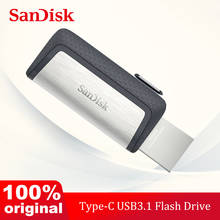 SanDisk-Pen Drive OTG tipo C, USB 3,1 interfaz Dual, 256GB, 128GB, 64GB, 32GBUltra, doble unidad USB 3,1, velocidad de lectura de hasta 130 M/s 2024 - compra barato