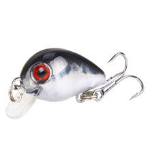 Señuelo de Pesca Wobbler Topwater Crankbait, cebo de Pesca duro Artificial, Señuelos de Pesca flotante, anzuelo triple de lubina, 3cm, 1 ud. 2024 - compra barato