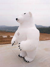 Halloween 2.8m urso polar inflável mascote fantasia propaganda festa jogo vestido 2024 - compre barato